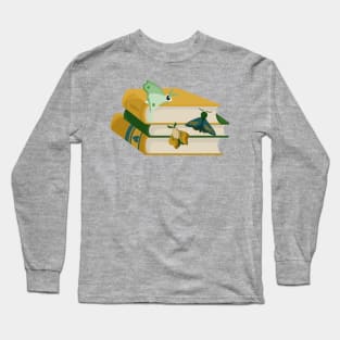 Moths and Books Long Sleeve T-Shirt